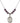 Saint Alexandra Birthstone Necklace | 3/4 inch | 6mm Beads  Amethyst Sterling Silver
