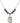 Saint Aloysius Gonzaga Birthstone Necklace | 3/4 inch | 6mm Beads  Amethyst Sterling Silver