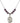 Saint Zita Birthstone Necklace | 3/4 inch | 6mm Beads  Amethyst Sterling Silver