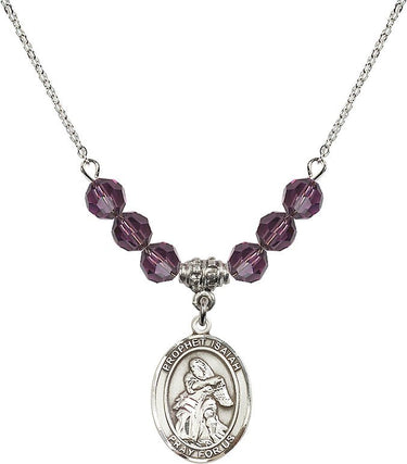 St. Isaiah Birthstone Necklace | 3/4 inch | 6mm Beads