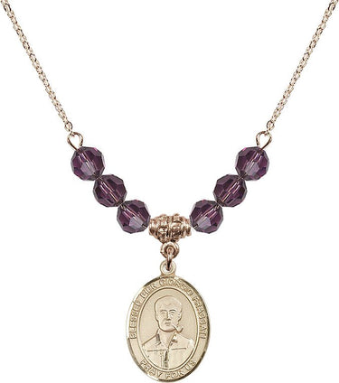 Blessed Pier Giorgio Frassati Birthstone Necklace | 3/4 inch