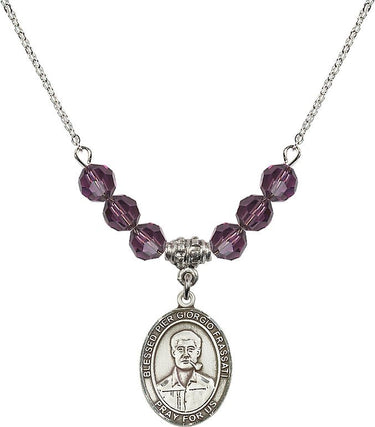 Blessed Pier Giorgio Frassati Birthstone Necklace | 3/4 inch