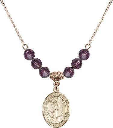 Saint Elizabeth of the Visitation Birthstone Necklace | 3/4 inch | 6mm Beads