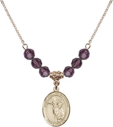 Paul Cross Birthstone Necklace | 3/4 inch | 6mm Beads