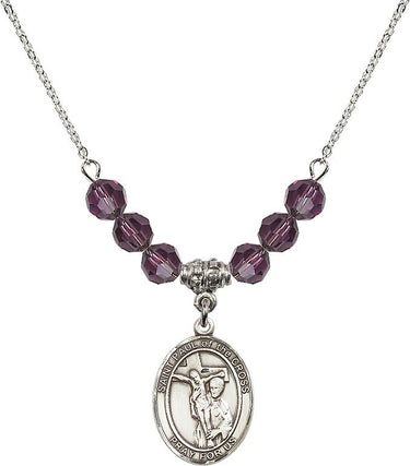 Paul Cross Birthstone Necklace | 3/4 inch | 6mm Beads