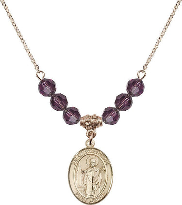 Saint Wolfgang Birthstone Necklace | 3/4 inch | 6mm Beads