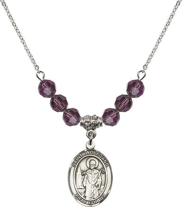 Saint Wolfgang Birthstone Necklace | 3/4 inch | 6mm Beads