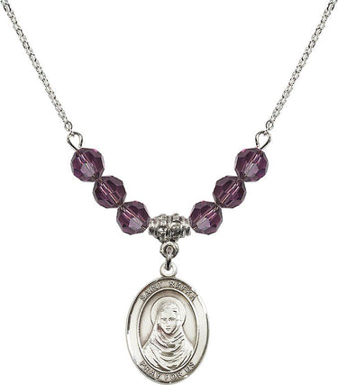 Saint Rafta Birthstone Necklace | 3/4 inch | 6mm Beads