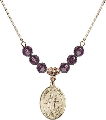 Saint Clement Birthstone Necklace | 3/4 inch | 6mm Beads