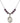 Saint Catherine of Bologna Birthstone Necklace | 3/4 inch | 6mm Beads  Amethyst Sterling Silver