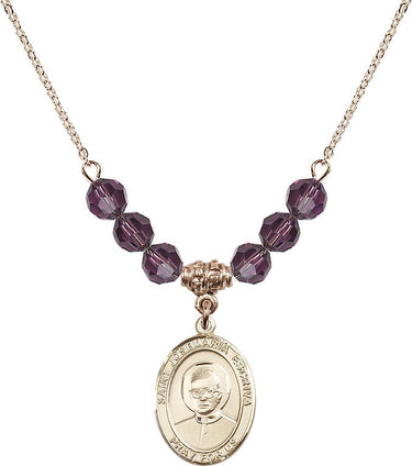 Collar con la piedra natal de San Josemaría Escrivá | 1,9 cm | Cuentas de 6 mm