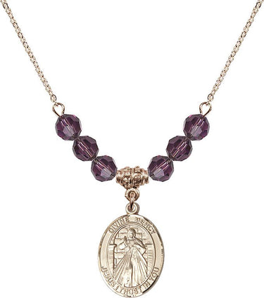 Beads Divine Mercy Birthstone Necklace | 3/4 inch | 6mm Beads
