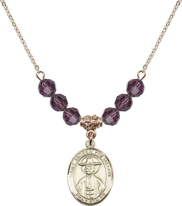 Collar de nacimiento de San Andrés Kim Taegon | 1,9 cm | Cuentas de 6 mm