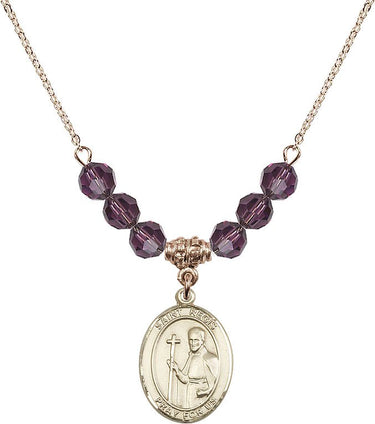 Saint Regis Birthstone Necklace | 3/4 inch | 6mm Beads
