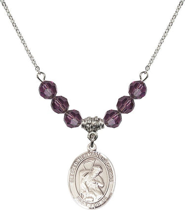 Blessed Herman the Cripple Birthstone Necklace | 3/4 inch