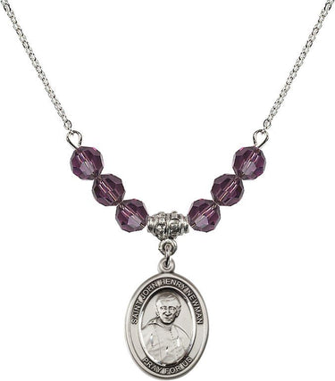Blessed John Henry Newman Birthstone Necklace | 3/4 inch | 6mm Beads