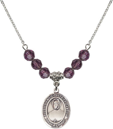 Blessed Emilie Tavernier Gamelin Birthstone Necklace | 3/4 inch | 6mm Beads