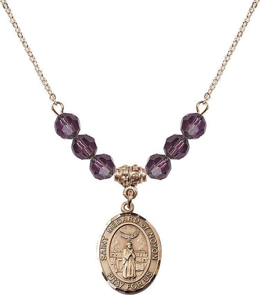 St. Medard of Noyon Birthstone Necklace | 3/4 inch | 6mm Beads