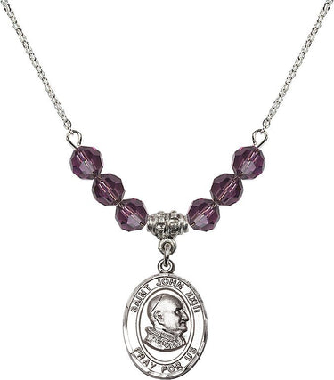 St. Pope John XXIII Birthstone Necklace | 3/4 inch | 6mm Beads
