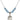 Saint Elizabeth of Hungary Birthstone Necklace | 3/4 inch | 6mm Beads  Aqua Sterling Silver