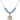 Saint Isabella of Portugal Birthstone Necklace | 3/4 inch | 6mm Beads  Aqua Sterling Silver