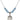 Saint Seraphina Birthstone Necklace | 3/4 inch | 6mm Beads  Aqua Sterling Silver