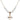 Cross Birthstone Necklace | 3/4 inch | 6mm Beads  Crystal 14kt Gold Filled