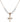 Cross Birthstone Necklace | 3/4 inch | 6mm Beads  Crystal 14kt Gold Filled
