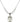 Our Lady of Guadalupe Birthstone Necklace | 5/8 inch | 6mm Beads  Crystal Sterling Silver