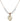 Miraculous Medal Birthstone Necklace | 5/8 inch | 6mm Beads  Crystal 14kt Gold Filled