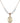 Saint Barbara Birthstone Necklace | 3/4 inch | 6mm Beads  Crystal 14kt Gold Filled