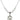 Saint Bernadette Birthstone Necklace | 3/4 inch | 6mm Beads  Crystal Sterling Silver