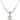 Saint Jane of Valois Birthstone Necklace | 3/4 inch | 6mm Beads  Crystal Sterling Silver