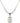 Saint Jane of Valois Birthstone Necklace | 3/4 inch | 6mm Beads  Crystal Sterling Silver