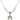 Saint Maria Faustina Birthstone Necklace | 3/4 inch | 6mm Beads  Crystal Sterling Silver