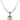 Saint Peregrine Birthstone Necklace | 3/4 inch | 6mm Beads  Crystal Sterling Silver
