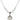 Saint Teresa of Avila Birthstone Necklace | 3/4 inch | 6mm Beads  Crystal Sterling Silver