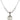 Saint Christopher Birthstone Necklace | 3/4 inch | 6mm Beads  Crystal Sterling Silver