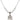 Saint Cecilia Birthstone Necklace | 3/4 inch | 6mm Beads  Crystal Sterling Silver