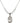Saint Cecilia Birthstone Necklace | 3/4 inch | 6mm Beads  Crystal Sterling Silver