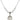 Saint John Licci Birthstone Necklace | 3/4 inch | 6mm Beads  Crystal Sterling Silver