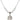 Saint Theodore Stratelates Birthstone Necklace | 3/4 inch | 6mm Beads  Crystal Sterling Silver