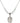 Saint Theodore Stratelates Birthstone Necklace | 3/4 inch | 6mm Beads  Crystal Sterling Silver