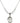 Saint Andre Bessette Birthstone Necklace | 3/4 inch | 6mm Beads  Crystal Sterling Silver