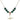 Saint Brigid of Ireland Cross Birthstone Necklace | 5/8 inch  Emerald 14kt Gold Filled