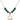 Claddagh Birthstone Necklace | 5/8 inch | 6mm Beads  Emerald 14kt Gold Filled