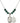 Saint Luke the Apostle Birthstone Necklace | 3/4 inch | 6mm Beads  Emerald Sterling Silver