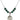 Saint Rose of Lima Birthstone Necklace | 3/4 inch | 6mm Beads  Emerald Sterling Silver