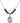 Saint Rose of Lima Birthstone Necklace | 3/4 inch | 6mm Beads  Emerald Sterling Silver