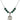 Saint Sarah Birthstone Necklace | 3/4 inch | 6mm Beads  Emerald Sterling Silver